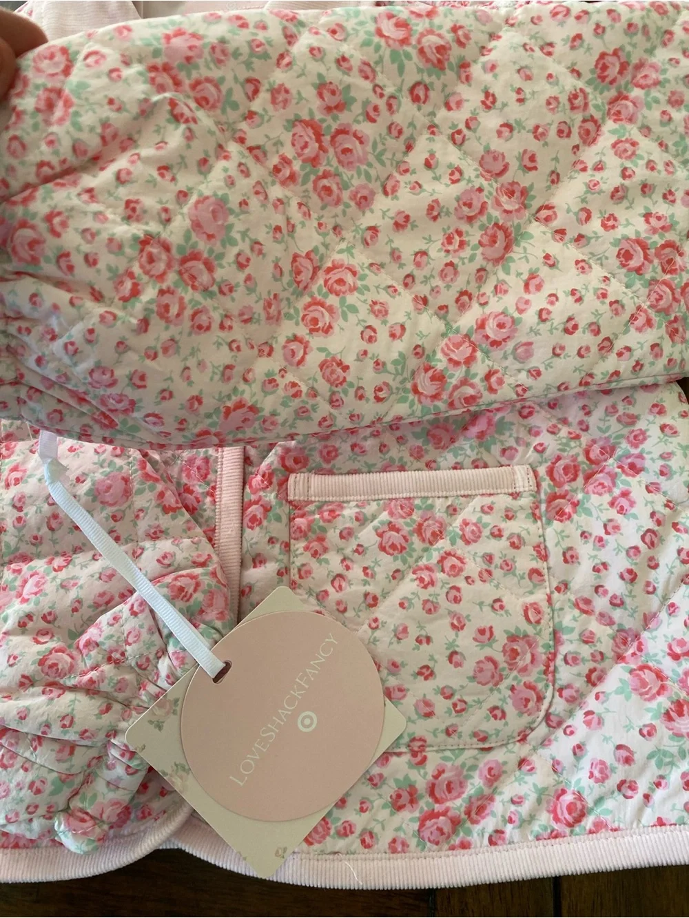 LoveShackFancy Charlotte Roseheart Quilted Barn Jacket